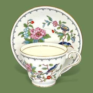Aynsley Pembroke Teacup and Saucer, Vintage Bone China, England ????